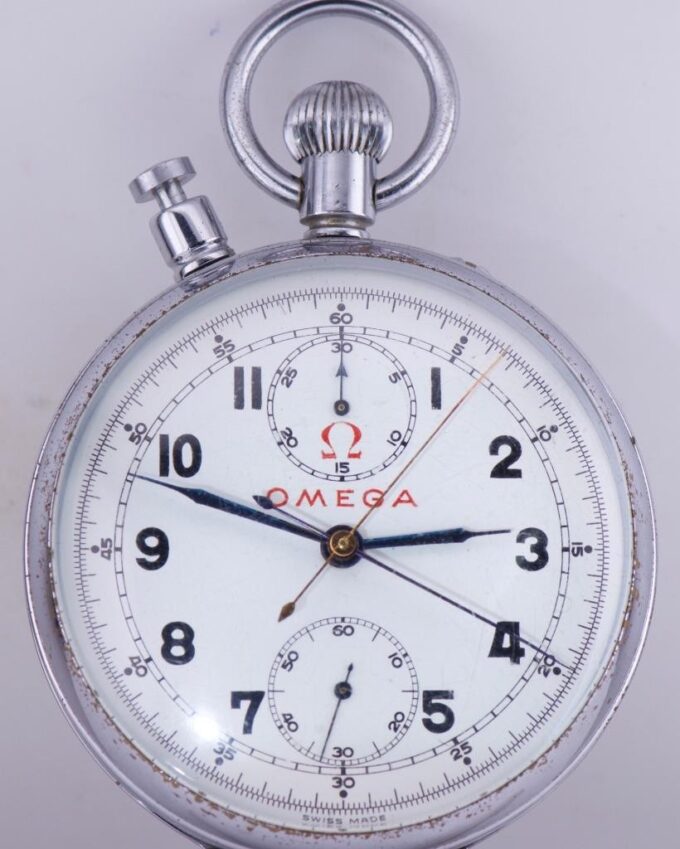 Omega Pocket Watch Rattrapante Split Seconds Chronograph Olympic Games Antique