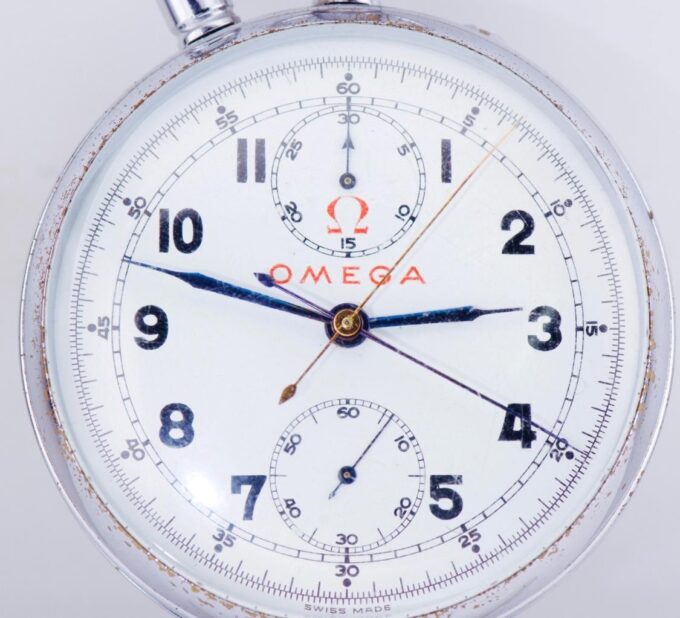 Omega Pocket Watch Rattrapante Split Seconds Chronograph Olympic Games Antique