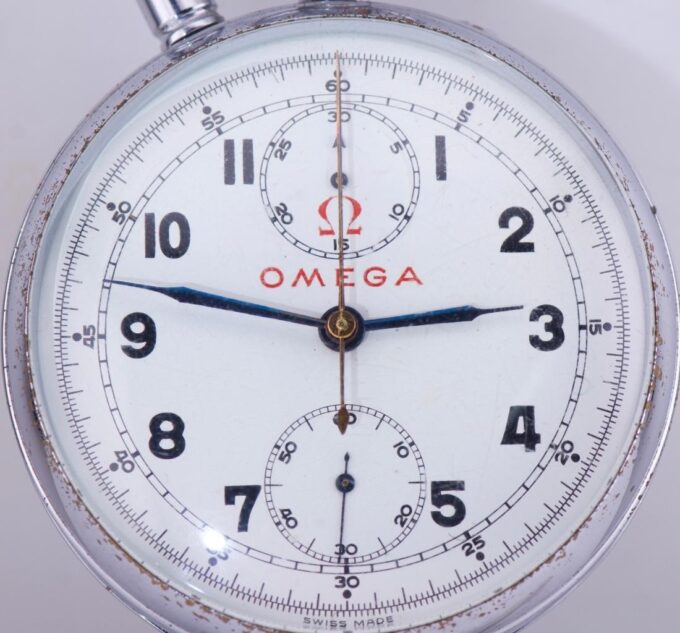 Omega Pocket Watch Rattrapante Split Seconds Chronograph Olympic Games Antique