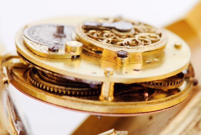 Verge Fusee Pocket Watch Jewish JUDAICA STAR of DAVID 1800 Antique 19th Century