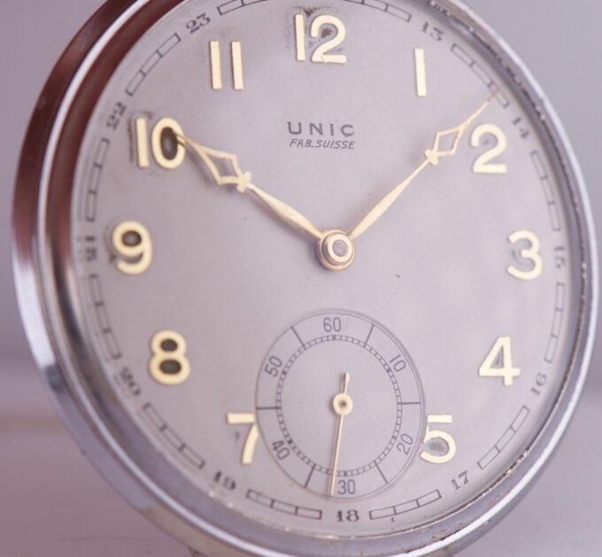 Antique Berlin 1936 Olympic Games Presentation Pocket Watch By UNIC Enamel Case