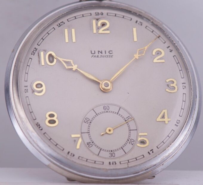 Antique Berlin 1936 Olympic Games Presentation Pocket Watch By UNIC Enamel Case
