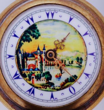 Antique Pocket Watch Full Hunter Case for Ottoman Market c1860's Enamel Dial