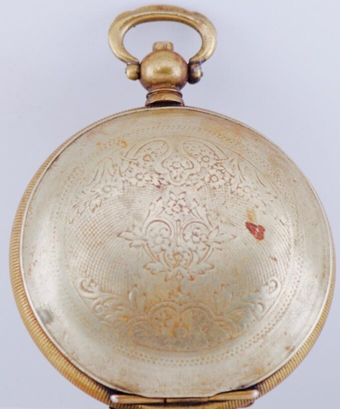 Antique Pocket Watch Full Hunter Case for Ottoman Market c1860's Enamel Dial