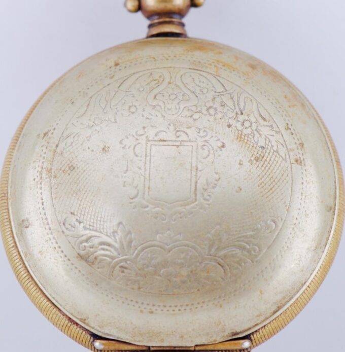 Antique Pocket Watch Full Hunter Case for Ottoman Market c1860's Enamel Dial