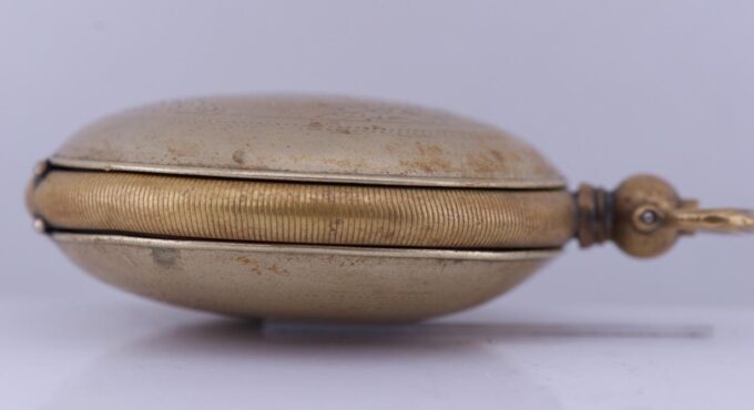 Antique Pocket Watch Full Hunter Case for Ottoman Market c1860's Enamel Dial