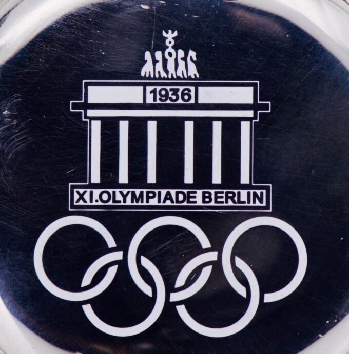 Rare Antique Cyma Enamel Award Pocket Watch for 1936 Berlin Olympic Games