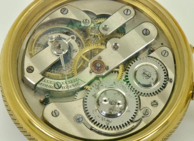 Antique Pocket Watch Automaton Dutch Mill Dial-Demonstrator Oversize c1890 Stand