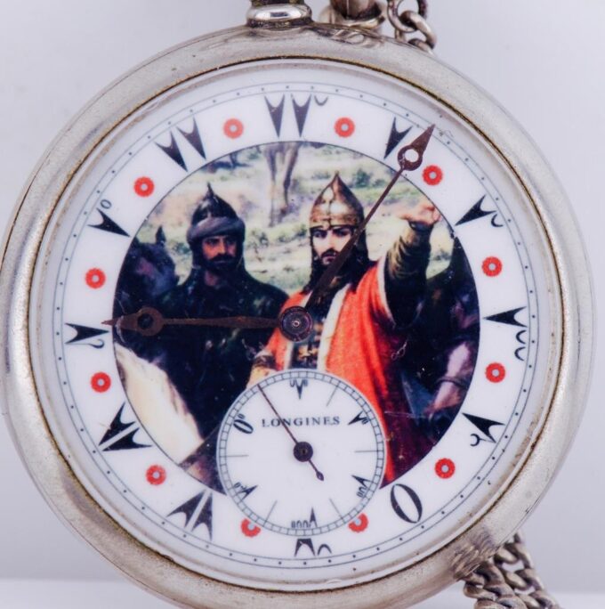 Antique Longines Pocket Watch for Ottoman/Turkish Market-Sultan Mehmed II Dial
