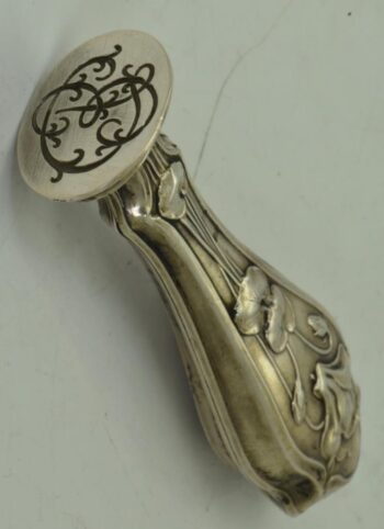 Rare antique 19th Century Imperial Tsar's Era Art-Nouveau Silver Personal Seal