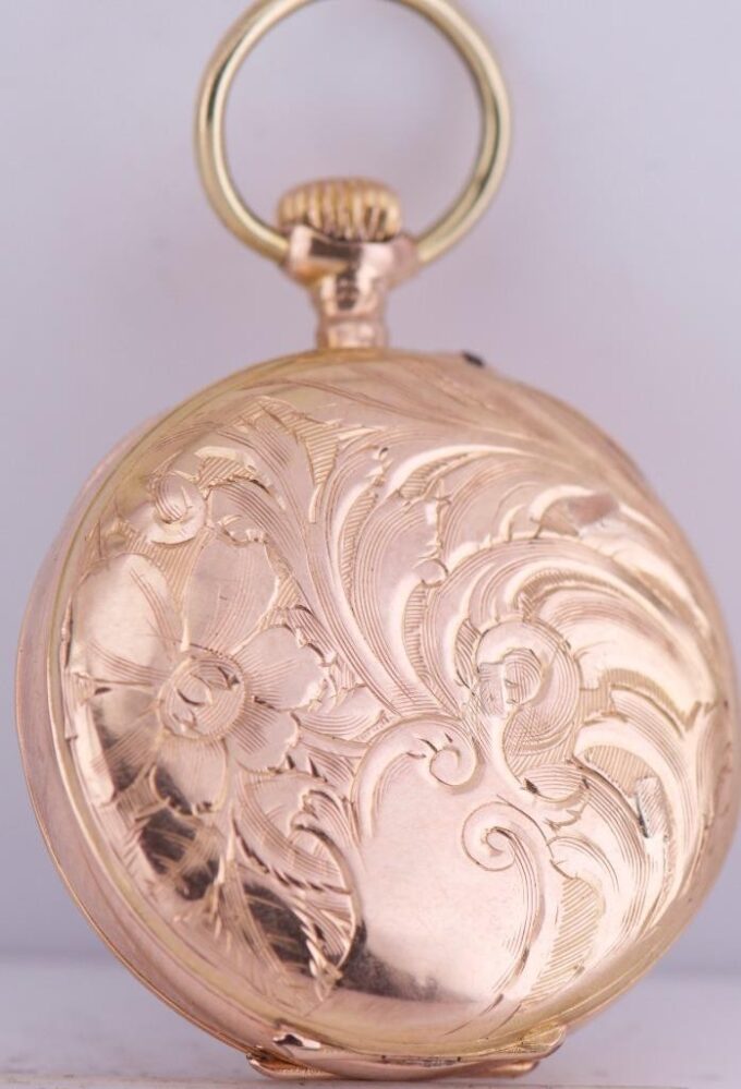 Antique Imperial Royal Court Presentation 18k Gold Pocket Watch c1890-Luxury Box