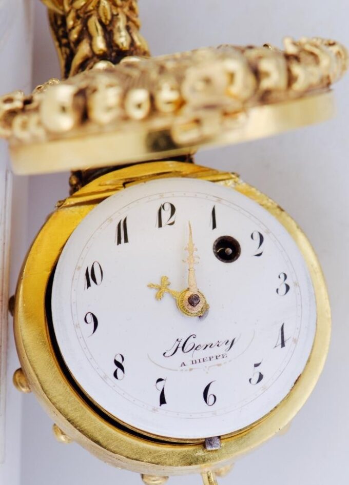 Antique French Memento Mori Verge Fusee Pocket Watch – Skulls, Skeleton c1770's