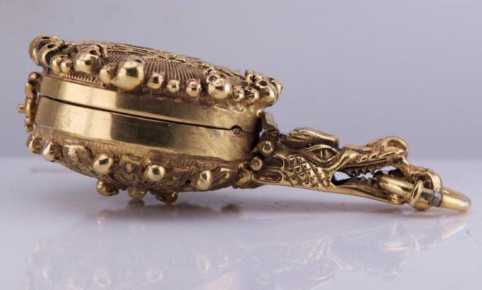 Antique French Memento Mori Verge Fusee Pocket Watch – Skulls, Skeleton c1770's