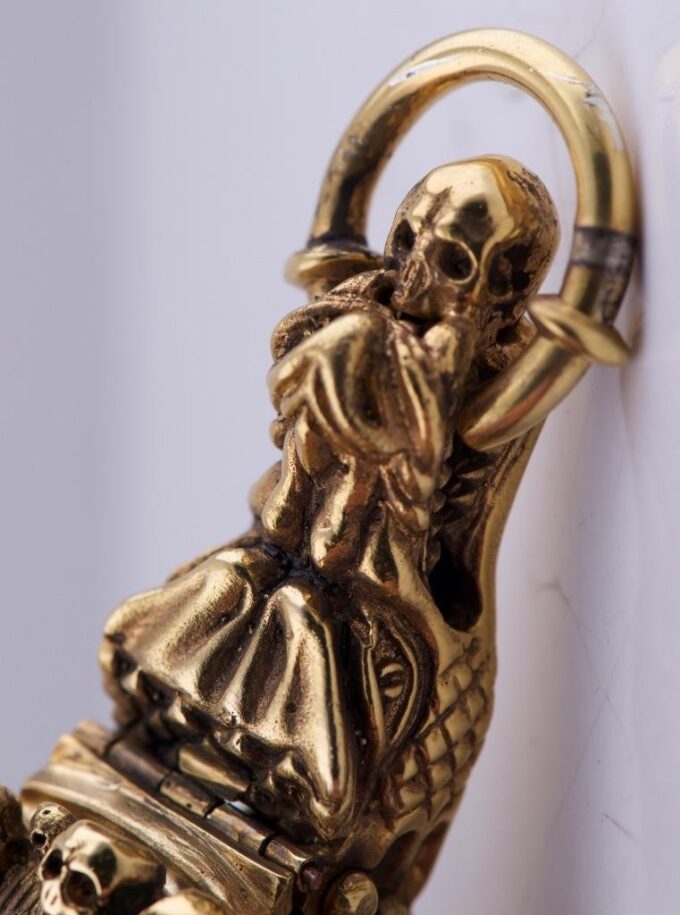 Antique French Memento Mori Verge Fusee Pocket Watch – Skulls, Skeleton c1770's
