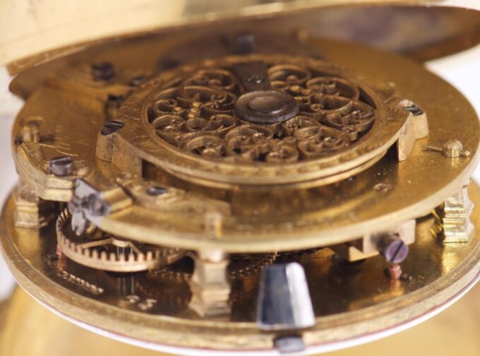 Antique French Memento Mori Verge Fusee Pocket Watch – Skulls, Skeleton c1770's