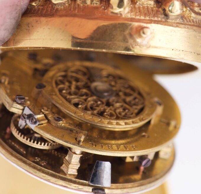 Antique French Memento Mori Verge Fusee Pocket Watch – Skulls, Skeleton c1770's