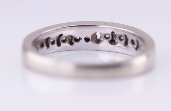 Antique 14k White Gold 0.45ct Diamond Ladies Ring Size 6