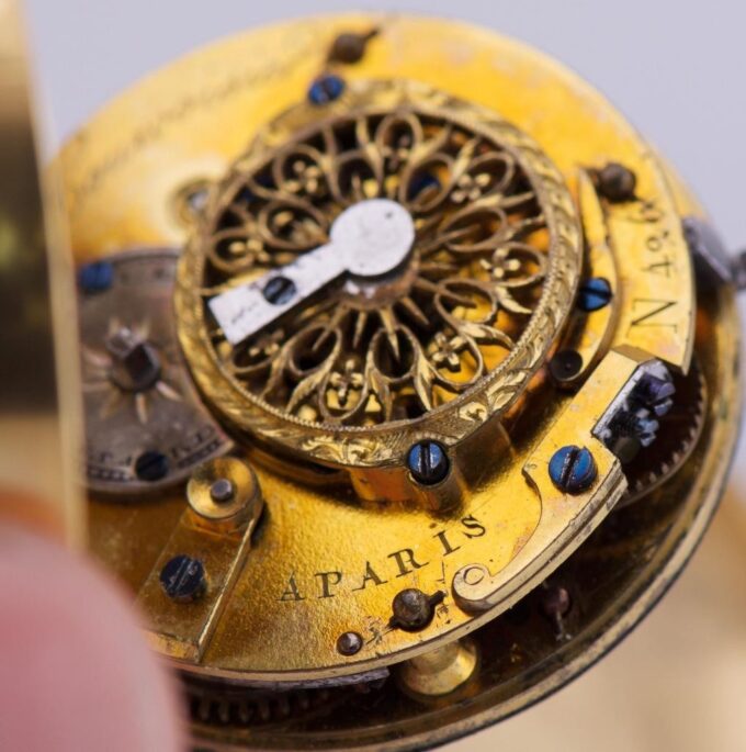 Antique 18th Century Verge Fusee Pocket Watch Jewish JUDAICA STAR of DAVID c1790