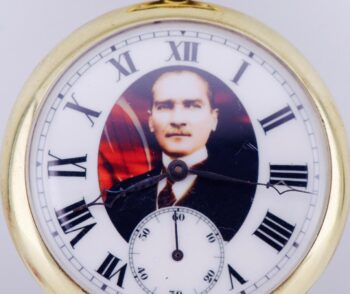 Antique Pocket Watch Awarded by Turkish President Ataturk-Fine Enamel Dial c1930