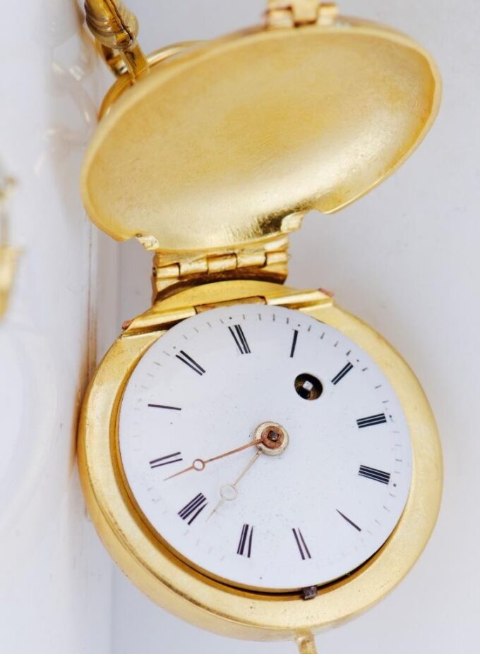 Antique 19th Century Verge Fusee Pocket Watch Jewish JUDAICA STAR of DAVID c1800