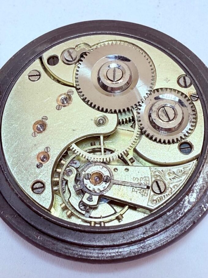 Antique Digital Omega Memento Mori Gothic Pocket Watch Single Hand Skeleton dial