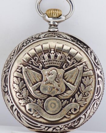 Rare Antique Royal Presentation Pocket Watch by Maison Leemans for King Leopold