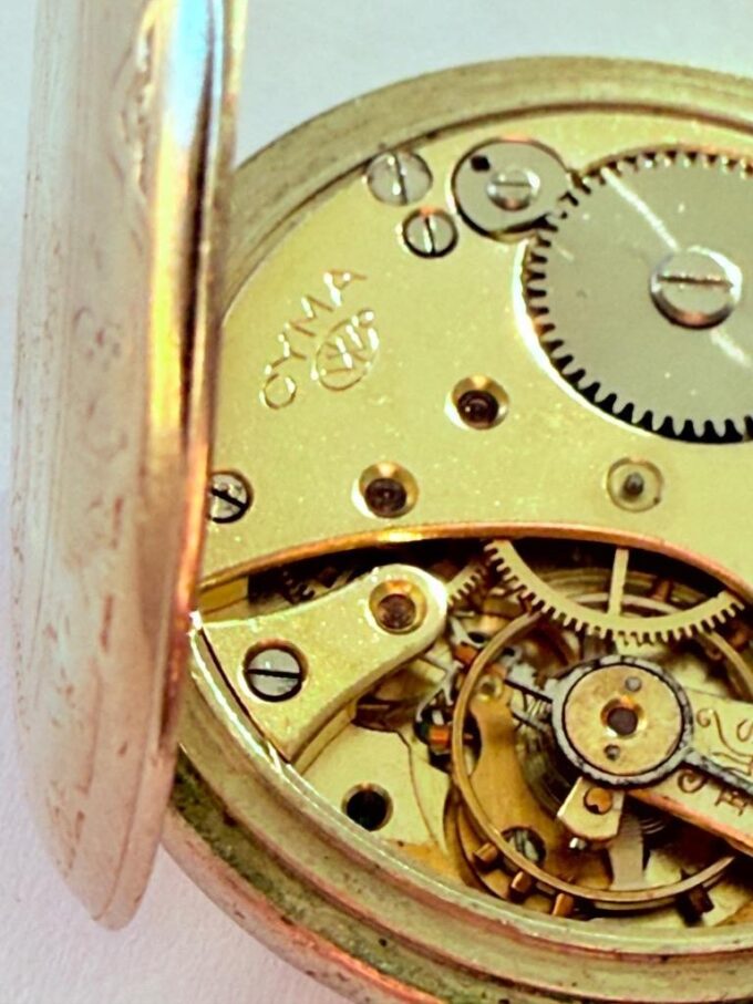 Antique Cyma Pocket Watch c.1900 – Made for Ottoman Market – Hand Engraved Case