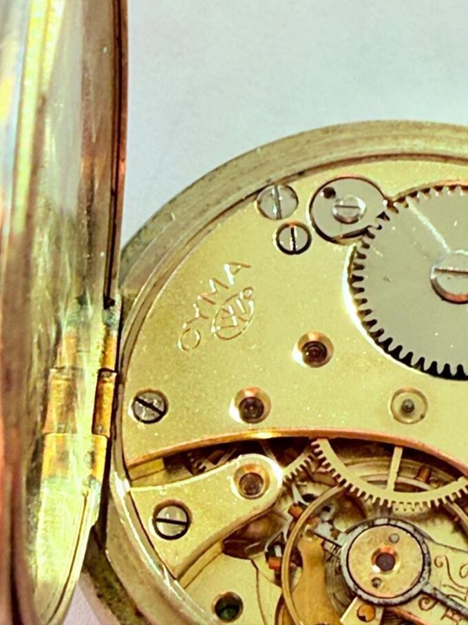Antique Cyma Pocket Watch c.1900 – Made for Ottoman Market – Hand Engraved Case