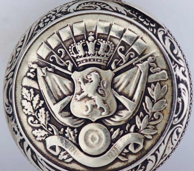 Rare Antique Royal Presentation Pocket Watch by Maison Leemans for King Leopold
