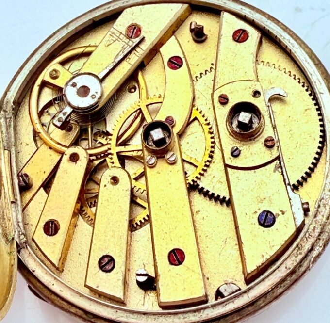 1850s Antique Silver Memento Mori Pocket Watch w/ Enamel Skull Dial – G. Hartig