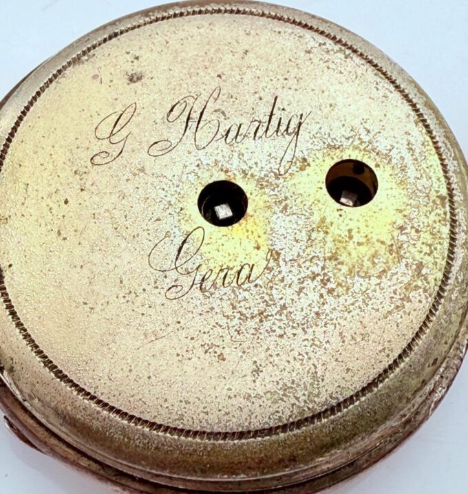 1850s Antique Silver Memento Mori Pocket Watch w/ Enamel Skull Dial – G. Hartig