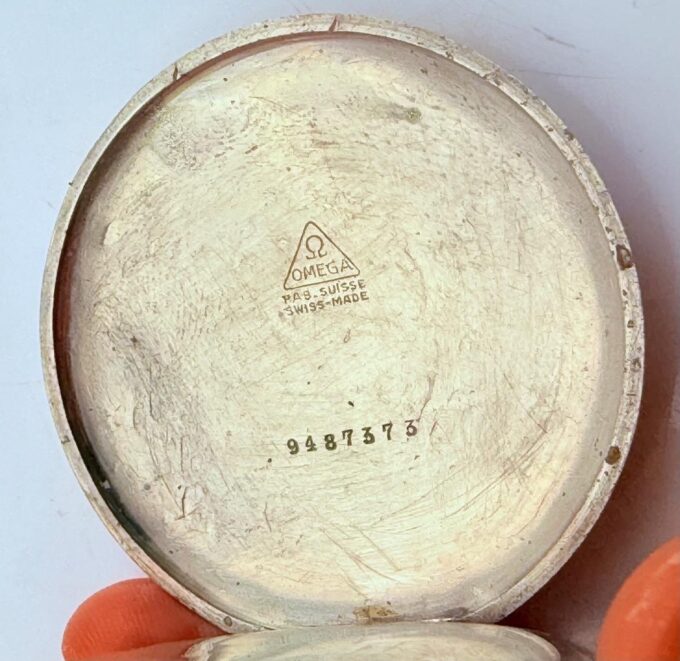 Antique WWII Era U-Boat Submarine Officer’s Award Omega Pocket Watch
