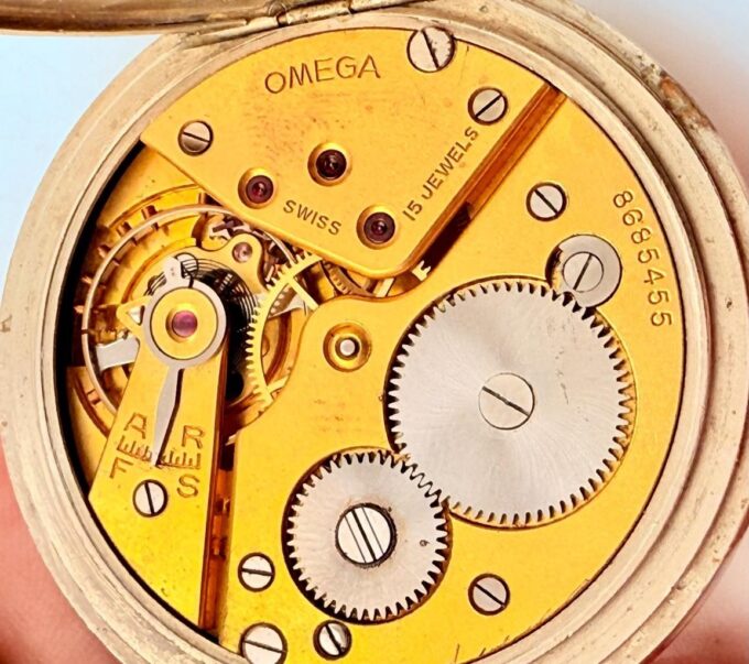 Antique WWII Era U-Boat Submarine Officer’s Award Omega Pocket Watch