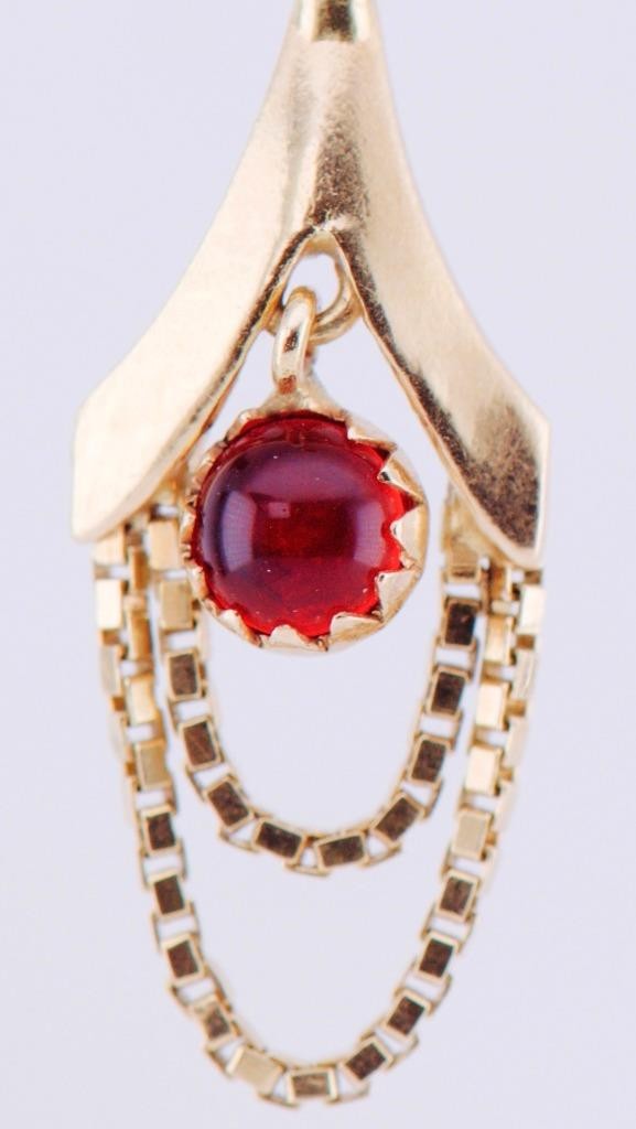 Antique German Art-Deco Earrings Set 18k Gold c1930's by Max Rieger Boxed