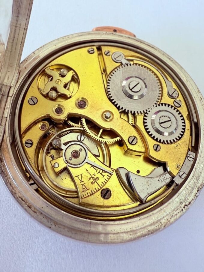 Antique c.1896 Victor Gabu Quarter Repeater Silver Pocket Watch Tsar Nicholas II