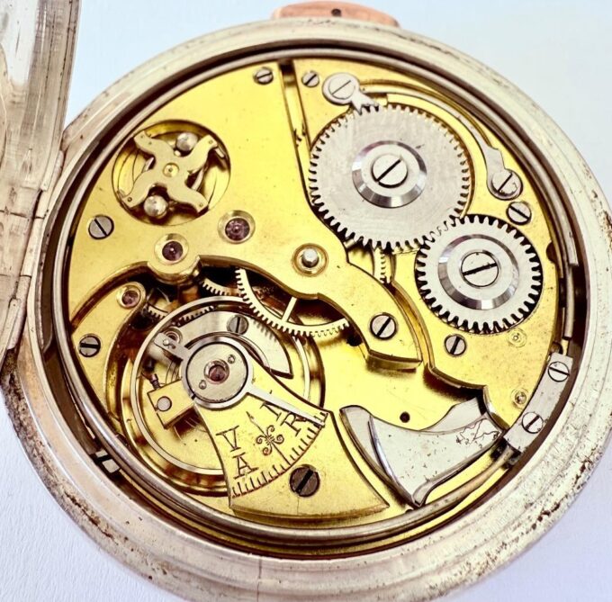 Antique c.1896 Victor Gabu Quarter Repeater Silver Pocket Watch Tsar Nicholas II