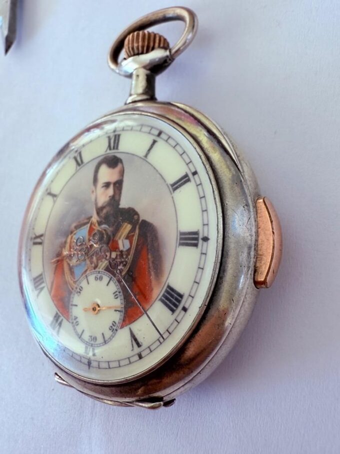 Antique c.1896 Victor Gabu Quarter Repeater Silver Pocket Watch Tsar Nicholas II