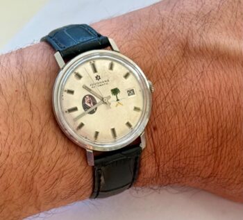 Vintage Junghans Automatic Award Watch – King Ibn Saud Portrait & Saudi Emblem