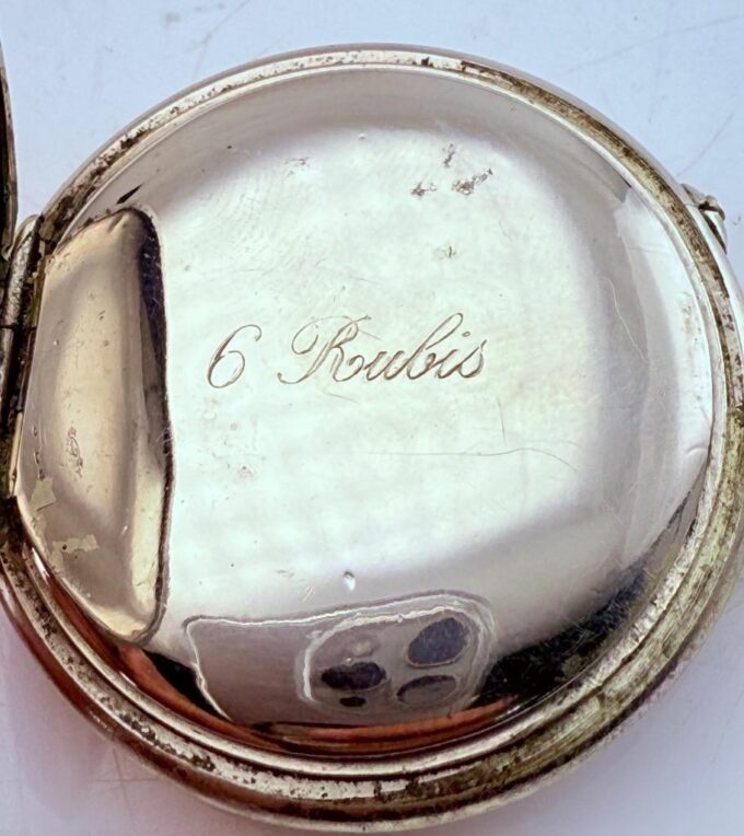 Antique BEAUCOURT Swiss Pocket Watch – Enamel Ottoman Mosque Dial, 6 Rubis, 45mm
