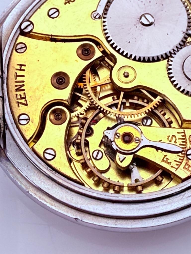 Historic Antique Zenith Pocket Watch 1936 Berlin Olympic Games Enamel Case