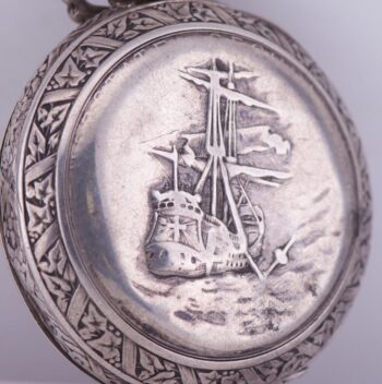 Antique Imperial Silver Pocket Watch St.George Repousse Case Award by Tsar c1900