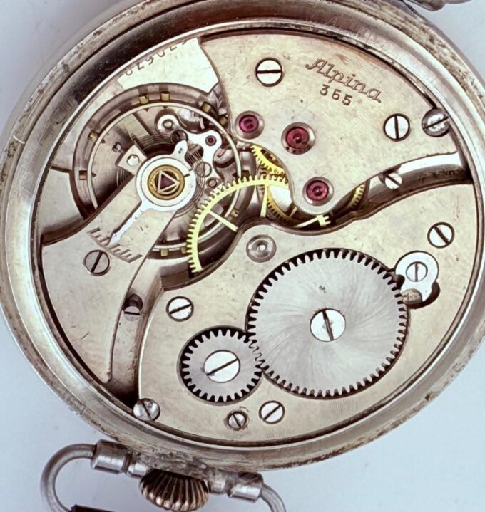 Antique WWI German Navy U-Boat Officer’s Alpina Wristwatch – Iron Cross Dial