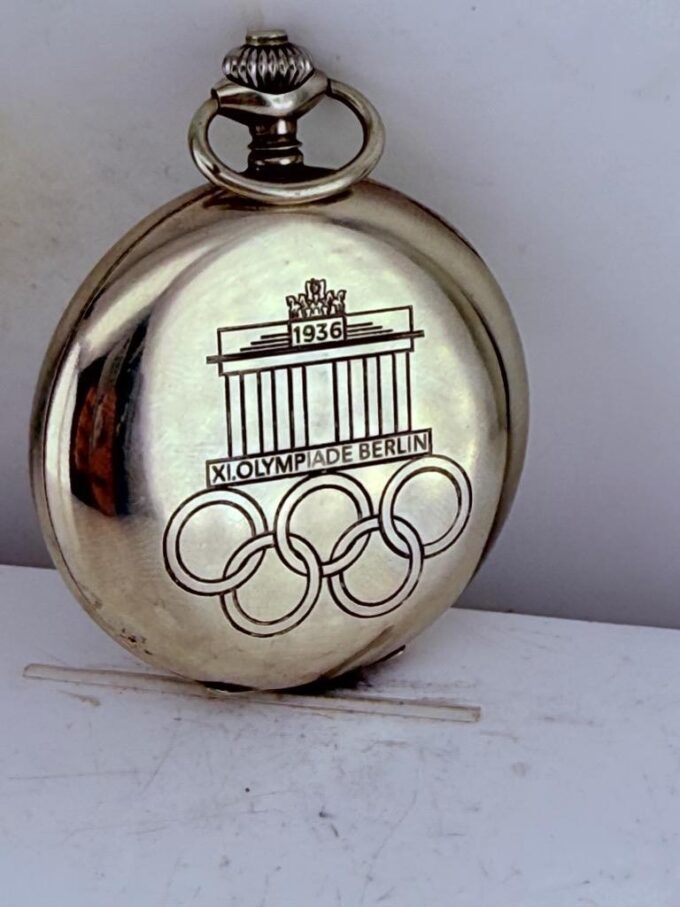 Rare 1936 Berlin Olympic Games Chronograph Pocket Watch – “La Future” – 50mm –
