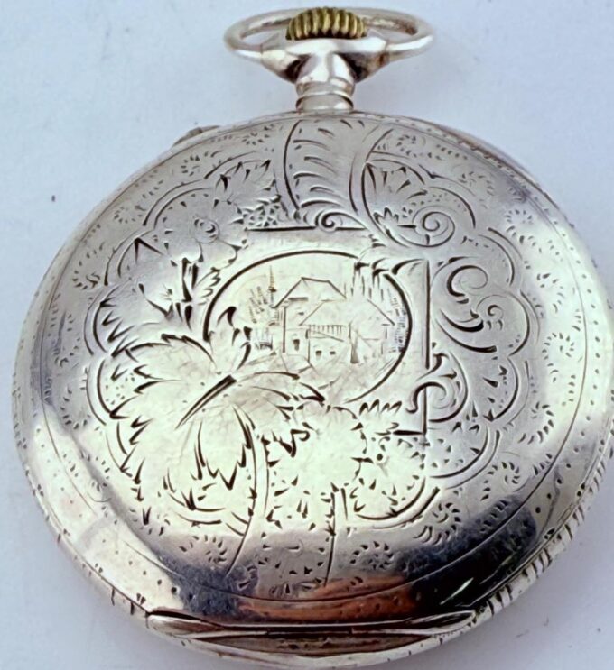 Antique Silver Pocket Watch CHRONOMETER Award by Ethiopian King Haile Selassie