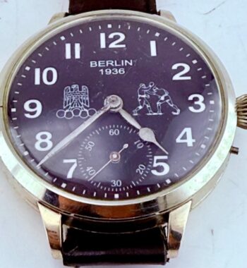 1936 Berlin Olympic Games Boxing Wristwatch – 45.5mm – Vintage Collector’s Piece