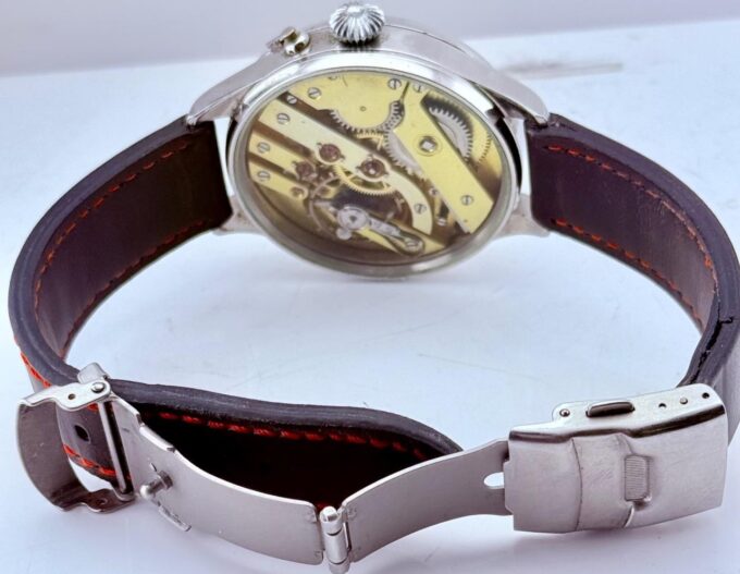 Antique WWII Era Military Lecture Chronometer Wristwatch c1940s