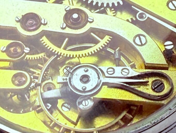 Antique WWII Era Military Lecture Chronometer Wristwatch c1940s