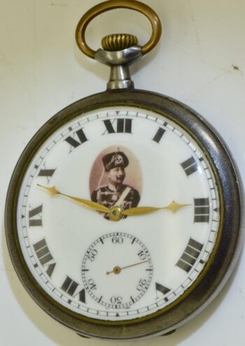 WWI German Army Officer Pocket Watch Girard Perregaux Gunmetal-Kaiser Wilhelm
