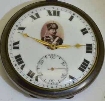 WWI German Army Officer Pocket Watch Girard Perregaux Gunmetal-Kaiser Wilhelm