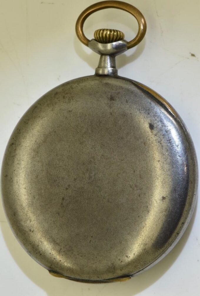 WWI German Army Officer Pocket Watch Girard Perregaux Gunmetal-Kaiser Wilhelm